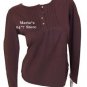 Nautica Cozy Classic Sleepwear Plum Brown Top Womens SP
