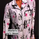Charter Club Lounge Penguin PJ Top Sleepwear Women's Med