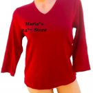 Jones New York Sport Red Top Blouse Shirt Women's PS