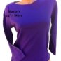 Jones New York Sport Purple Top Blouse Shirt Women's Med