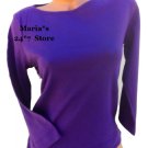 Jones New York Sport Purple Top Blouse Shirt Women's S
