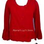411 Red Knit Sweater Womens Top Med $78
