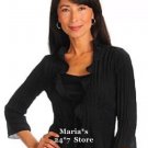 Geneology Ruffle Edge Crinkle Blouse & Tank Top Set Women's Sz Lg