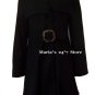 Siena Studio Women's Black Wool Coat Sz Med