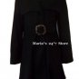 Siena Studio Women's Black Wool Coat Sz Med