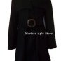Siena Studio Women's Black Wool Coat Sz Med