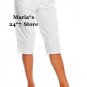 OSO Casuals White Cropped Twill Pants Women's Sz Med