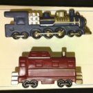 Potter Barn 2 Metal Train Set Dresser Drawers Knobs w/Hardware Cabinet Pulls