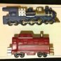 Potter Barn 2 Metal Train Set Dresser Drawers Knobs w/Hardware Cabinet Pulls