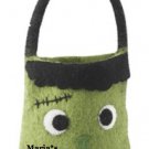 Williams Sonoma Pumpkin Wool Tote Frankenstein Halloween Candy