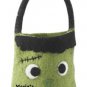 Williams Sonoma Pumpkin Wool Tote Frankenstein Halloween Candy