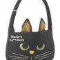 Williams Sonoma Black Cat Wool Tote Halloween Candy Bag