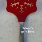 Williams Sonoma Red Flexible Snowflake Spatula