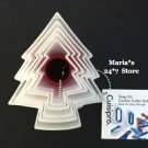 Williams Sonoma 5 Cuisipro Snap Fit Christmas Tree Cookie Cutter Set