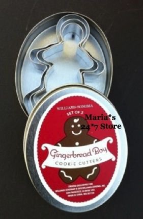 Williams Sonoma Cookie Cutters Gingerbread Boy Deco Set
