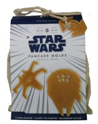 Williams Sonoma 3 Star Wars Pancake Molds Set Wing Fighter Vader Falcon