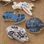 WILLIAM SONOMA Cooke Cutter 4 Star Wars Set VehiclesFalcon x-Wing