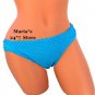 Hula Honey Blue Bikini Dots Swim Bottom Suit Women's Sz L, XL