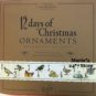 WILLIAM SONOMA 12 Day of Christmas Tree Ornaments Set