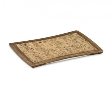 Williams Sonoma Bamboo Cork Cutting Board Reversible Wood BBQ Dinners