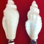 Williams Sonoma 2 Seashell Spreaders White Stainless Steel Knife Set