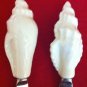 Williams Sonoma 2 Seashell Spreaders White Stainless Steel Knife Set