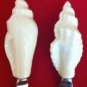 Williams Sonoma 2 Seashell Spreaders White Stainless Steel Knife Set