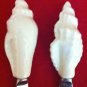 Williams Sonoma 2 Seashell Spreaders White Stainless Steel Knife Set