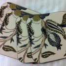 Williams Sonoma New 4 Blue French Floral Hard Coasters