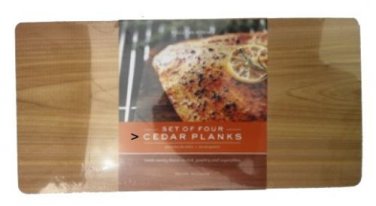 Williams Sonoma 4 Large Cedar Grilling Wood Planks BBQ Set