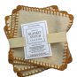 Williams Sonoma 4 Caboteurs Coasters Blanket Stitch Ivory