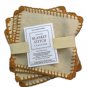 Williams Sonoma 4 Caboteurs Coasters Blanket Stitch Ivory