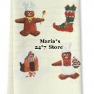 Williams Sonoma New Gingerbread Chef Kitchen Towels Set of 2 Cotton Christmas