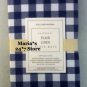 Williams Sonoma Plaid Lined Placemats Set of 4 Navy