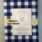 Williams Sonoma Plaid Lined Placemats Set of 4 Navy