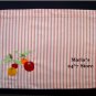 Williams Sonoma 4 Embroidered Stripe Harvest Fruit Placemats