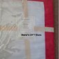 WILLIAM SONOMA Bold PINK Border Dinner Table Runner