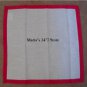 WILLIAM SONOMA 4 Bold PINK Border Dinner Table Napkins