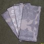 Pottery Barn Metallic Silver & White Floral Dinner Napkins