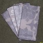Pottery Barn Metallic Silver & White Floral Dinner Napkins