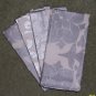 Pottery Barn Metallic Silver & White Floral Dinner Napkins