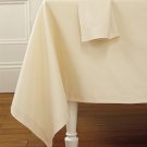 Williams Sonoma Ivory Hotel Tablecloth 126"