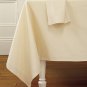 Williams Sonoma Ivory Hotel Tablecloth 126"