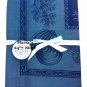 Williams Sonoma Blue Bretagne Jacquard Tablecloth Sea Shells 90" $120