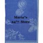 Williams Sonoma Blue Bretagne Jacquard Tablecloth Sea Shells 90" $120