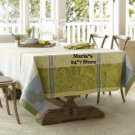 Williams Sonoma Bufferfly Nappe Jacquard Tablecloth 90"
