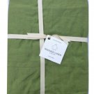 Williams Sonoma Olive Adult Apron 100% Washed Linen $49.