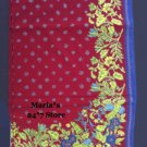 Williams Sonoma Red Provence Dinner Tablecloth Red 90"