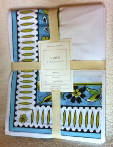 Williams Sonoma Lamed Tablecloth 90" Dinner