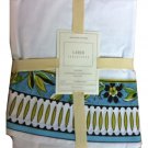 Williams Sonoma Lamed Tablecloth 70" Round Dinner
